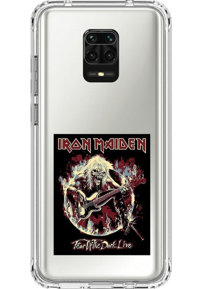 Xiaomi Redmi Note 9 Pro Uyumlu Şeffaf Kılıf Iron Maiden Tasarımlı