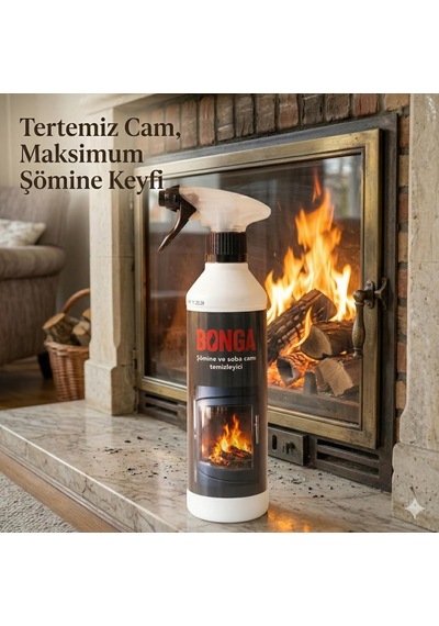 Şömine Camı Ve Izgara Temizleme Spreyi 500 Ml - Izgara, Fırın, İs, Kurum, Yanık Cam Temizleyici Sprey