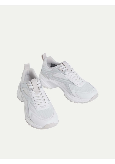 Calvin Klein Hw0hw0314005y Hike Run Ckstripe Mesh Met Kadın Günlük Ayakkabı Beyaz