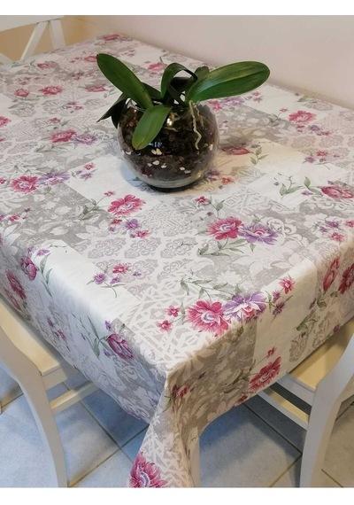 Elyaflı Pvc Muşamba - Desenli Silinebilir Masa Örtüsü 01fnt11912 Renkli