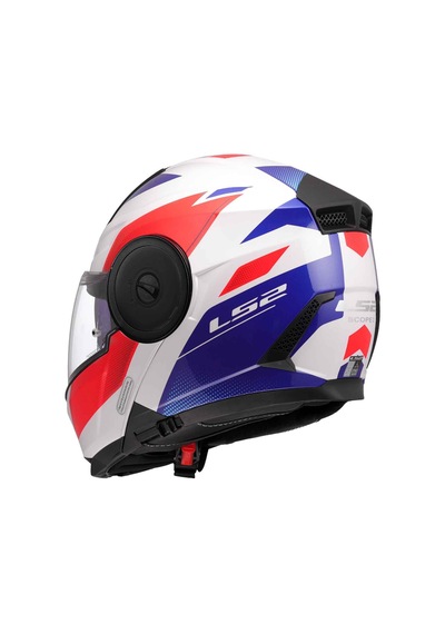Ls2 Scope 2 Duria Çene Açılır Kask Mavi - Beyaz - Kırmızı