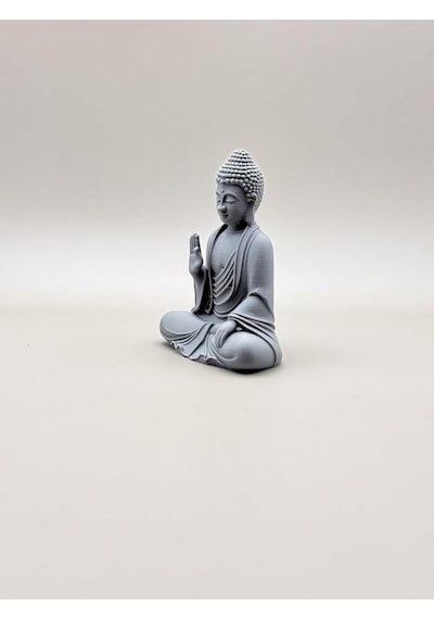 Oturan Buda Heykeli 15 Cm Meditasyon Heykeli, Figür Meditasyon Biblo Masa Üstü Biblo, Hediyel Standart
