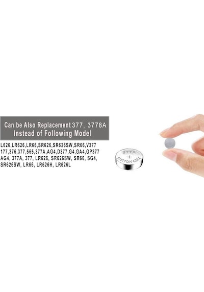Mettzchrom Kol Saat Pili Sr626 Sw 377a Lr626 Ag4 10`lu pil