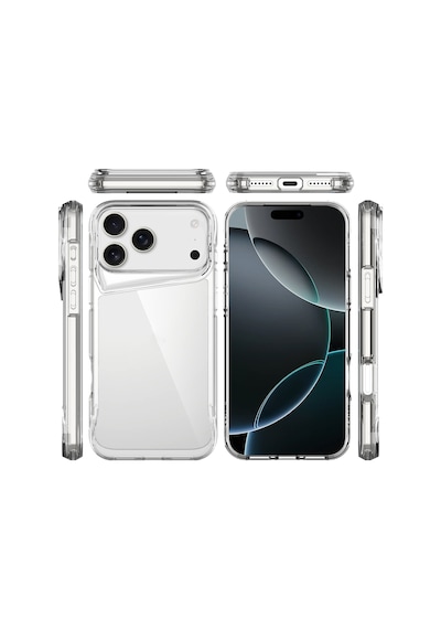 Apple Uyumlu iPhone 17 Pro Kılıf Zore T-max Kapak Seffaf