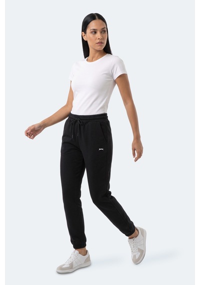Slazenger Merya I Kadın Slim Fit Siyah Eşofman Altı