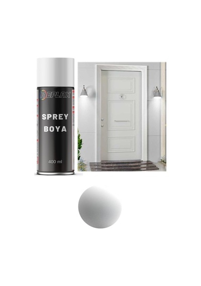 Mat Beyaz Çelik Kapı Sprey Boyası 400 Ml.