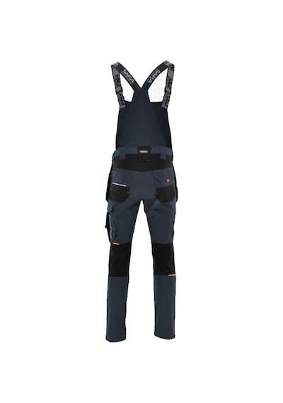 Sara Workwear Monter Askılı Tulum Grafit/turuncu