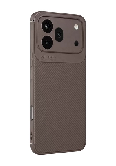 Huawei Honor 600 Pro Auto Focus Karbon Kapak - Gri Standart