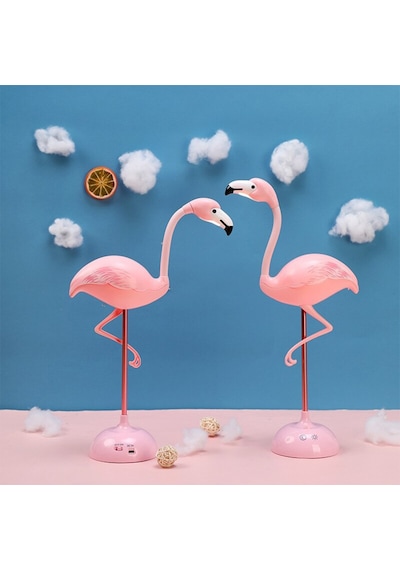 Led Işıklı Şarjlı Usb'Li Flamingo Dekoratif Gece Lambası