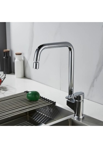 Mafsallı Krom Eviye Bataryası Modern Tasarım Ve Kullanım Kolaylığı Açık Gri