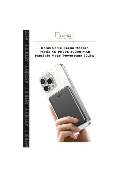 Delux Serisi Seçim Modern Pratik Xo-pr296 10000 Mah Magsafe Metal Powerbank 22.5w Çok Renkli