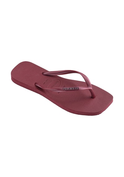 Havaianas Square Logo Metallic Plaj Terliği 4148257 Amarant Rengi Koyu Kırmızı