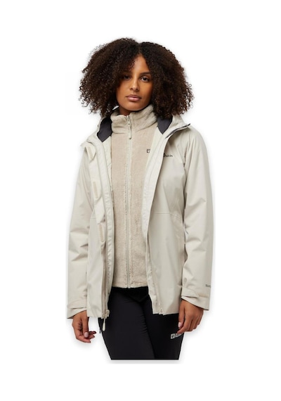Jack Wolfskin A60333 Rotwand 3ın1 Jkt W Açık Yeşil Kadın Mont Açık Yeşil