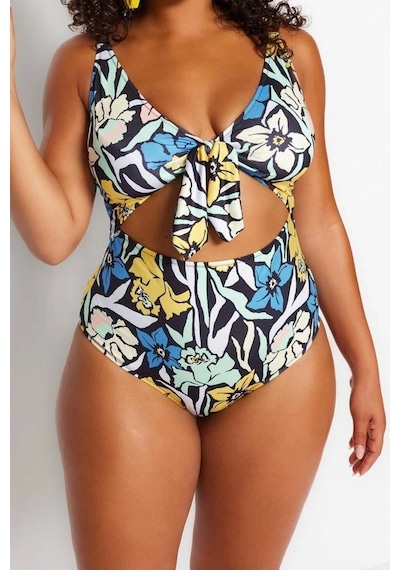 Ersefa Konforlu Plus Size Mayo Tasarım Büyük Beden Şık Detaylı Rahat Kes Çok Renkli
