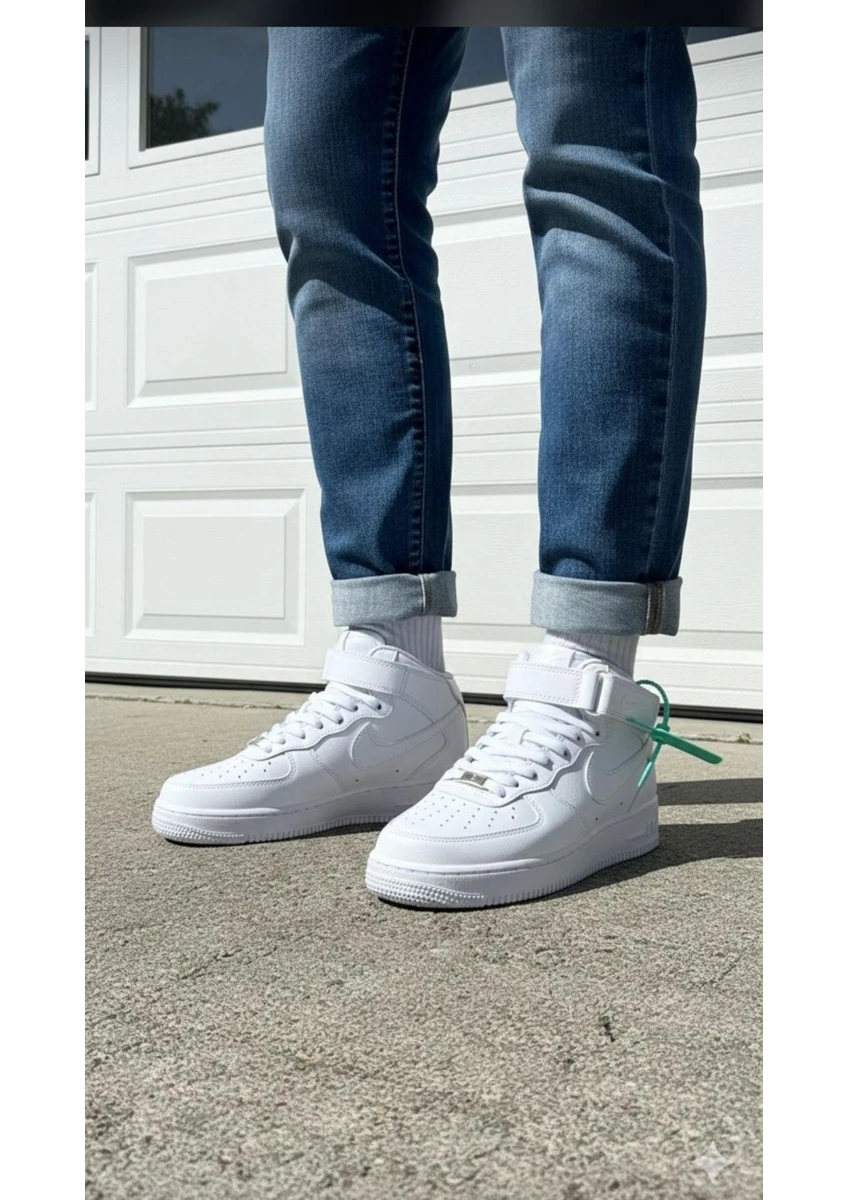 Air Uzun Boğazlı Beyaz Unisex Sneaker Spor Ayakkabı 55400 Beyaz Air Uzun Boğazlı Beyaz Unisex Sneaker Spor Ayakkabı 55400 Beyaz