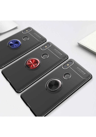Xiaomi Mi A2 Kilif Yüzüklü Tam Korumali Silikon Kapak 416942075
