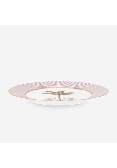 Pembe Porselen Kahvaltı Tabağı 21 Cm