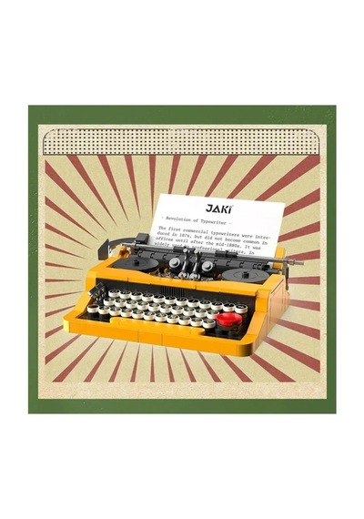 Retro Mekanik Daktilo - 254 Parça - Sergilemeye Uygun, Koleksiyonluk Hediye