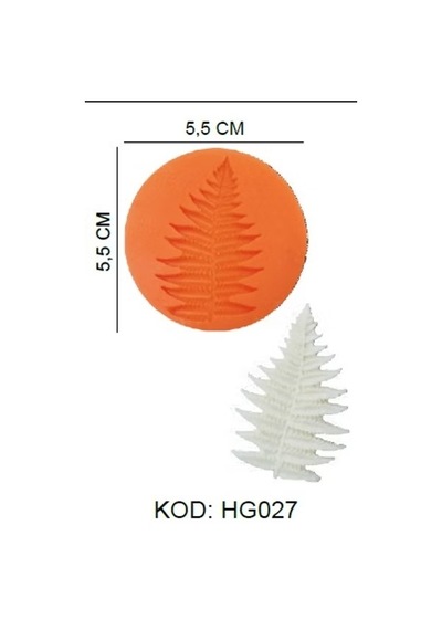 Silikon Kalıp Yılbaşı Çam Hg-027 Turuncu