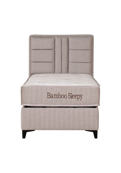 Kilim Mobilya Bamboo Sleepy Sandıklı Baza (Başlıksız) 100x200 Krem