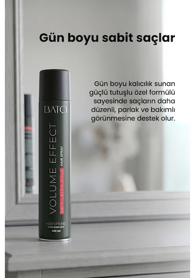 Batçı Hair Atelier Saç Parfümlü Islak Ve Çok Sert Tutuşlu Saç Spreyi 400 ML