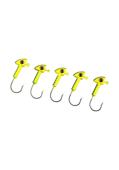 Jighead - Zoka - Kurşunlu Olta İğnesi - Xh-a 06 - Yeşil Siyah - 7 Gr - 5 Adet