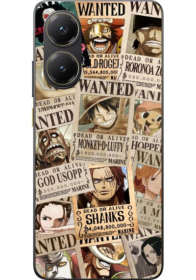 Poco X7 Pro Uyumlu One Piece Gazete Tasarımlı Baskılı Silikon Kılıf Renkli