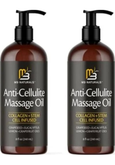 Süper Anti Cellulıte Sıkılaştırıcı Yağı Yakıcı Masaj Bakım Yağı 240 Ml 2 Adet
