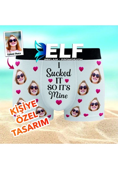 Kişiye Özel Fotoğraf Desenli Boxer Resimdeki Renk