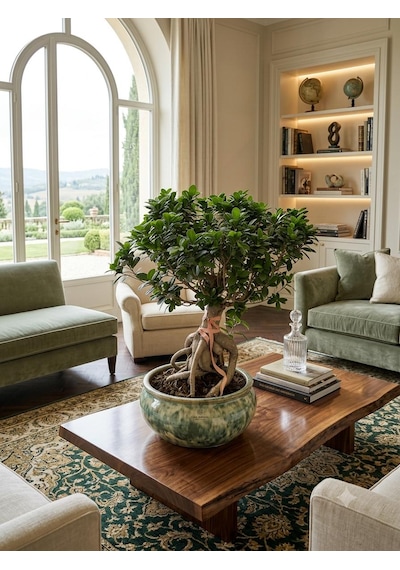 40 Yaşında Ithal Ficus Ginseng Bonsai Ağacı - Özel Koleksiyon Canlı Bitki