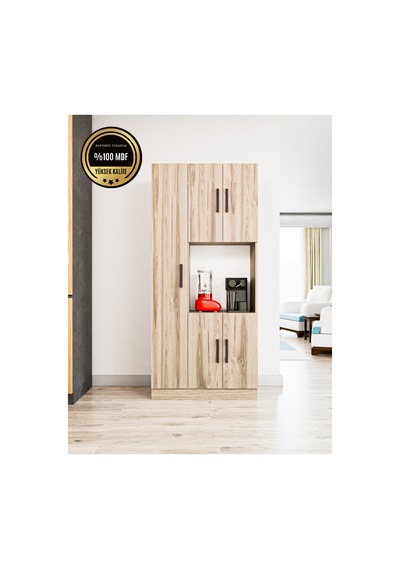 Atlas Çok Amaçlı Dolap Mutfak Banyo Balkon Ceviz
