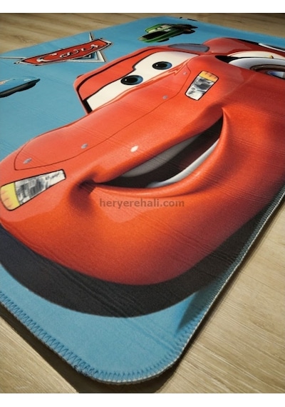 Yamalıhome Lisanslı Çocuk Halısı Cars2 C2 120X180 Cm Arabalı Halı
