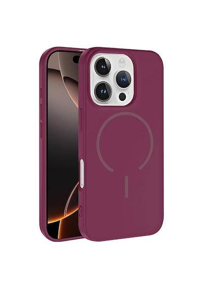 Apple Uyumlu iPhone 16 Pro Max Kılıf M-safe Şarj Özellikli Sys Meta Kapak - Siyah Siyah