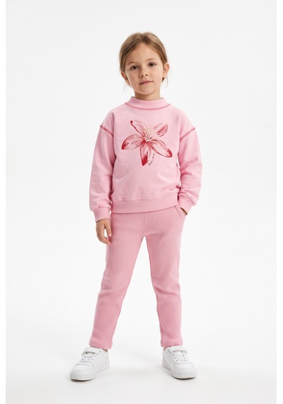 Toontoy Kids Toontoy Kız Çocuk Baskılı Karyoka Dikişli Sweatshirt Pembe Toontoy Kids Toontoy Kız Çocuk Baskılı Karyoka Dikişli Sweatshirt Pembe