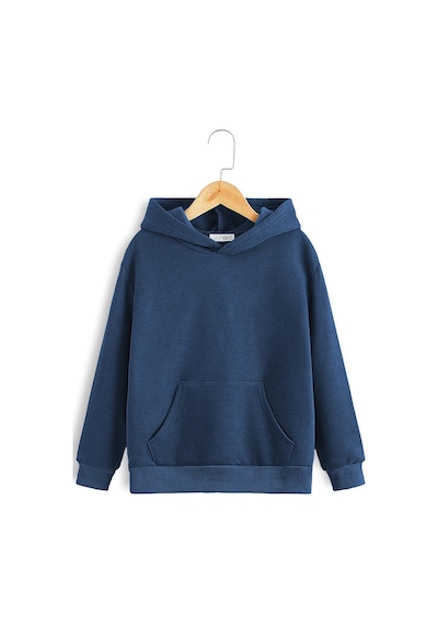 Brz Kids Unisex Çocuk Basic Hoodie Petrol