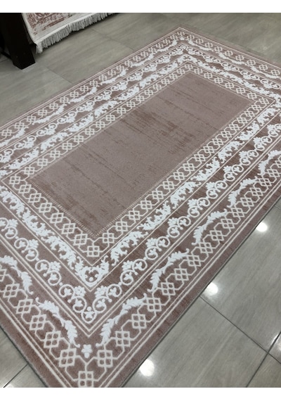 Dinarsu Halı Divina 150X233 Dı-007 Pudra Pembe Beyaz 4 M2 Halı !