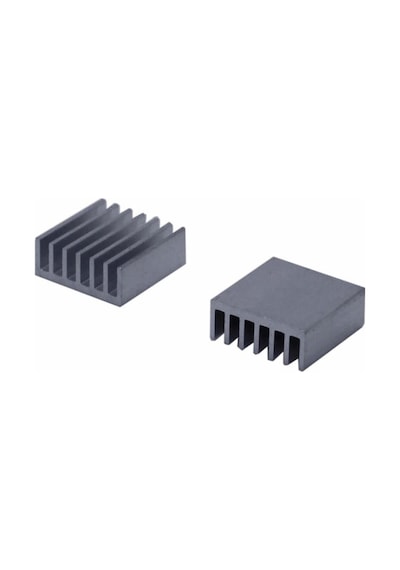 14x14x6mm Aluminyum Soğutucu Siyah M3 Yapıştırma Etiketli Raspberry Xbox Chipset Ekran Kartı Ram