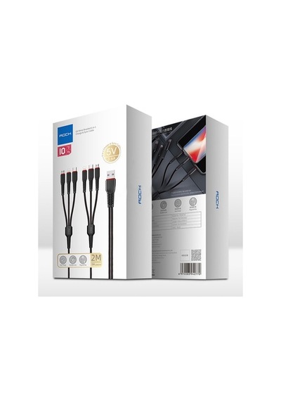 Rock RCB0788 G12 3 In1 3 A Plastik 120 CM Micro - Lightning - Type C Beyaz
