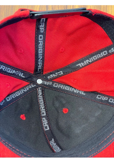 Hamze Hip Hop Snapback Rapper Basic Gabardin Cap Şapka Kırmızı