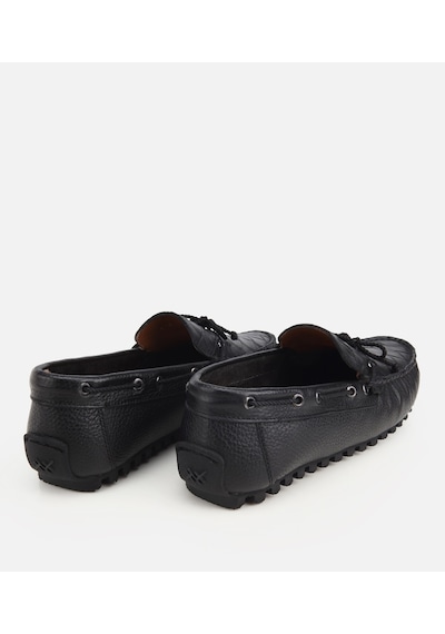 Hotiç Erkek Deri Siyah Kroko Detaylı Günlük Loafer Hotiç Erkek Deri Siyah Kroko Detaylı Günlük Loafer