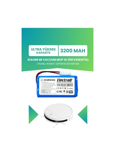 Xiaomi Mi Vacuum Mop G1 2in1 Essential Msjtg1 3.200mah Batarya