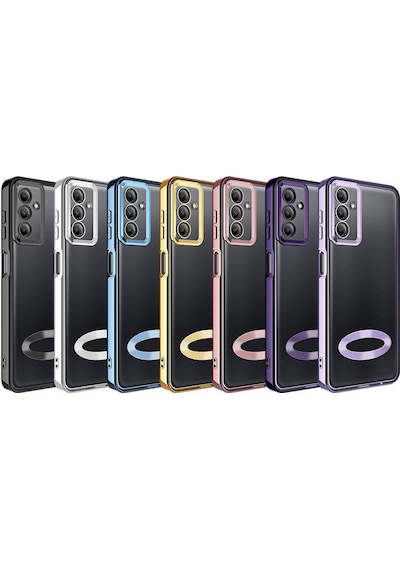 Galaxy A05s Kılıf Kamera Korumalı Logo Gösteren Zore Omega Kapak Lila