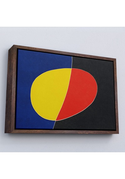 Ahşap Çerçeveli Joan Miro Güneşin Şarkısı Tablosu-7075