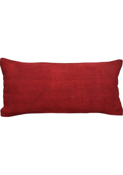 Zehra Abla Halı Yeni El Dokuma Dekoratif Lumbar Kilim Kırlent Yastık Kılıfı 6642 Çok Renkli