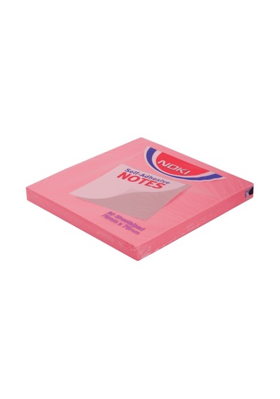 Noki Yapışkanlı Not Kağıdı 75x75mm Açık Pembe - 2 Adet