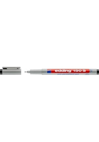 Edding 150 S Asetat Kalemi silinebilir Mürekkep 0.3 MM 10 Lu Siyah