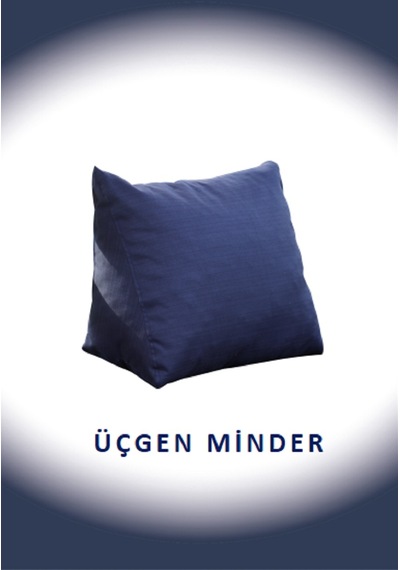 Dekosoy Üçgen Minder Lacivert