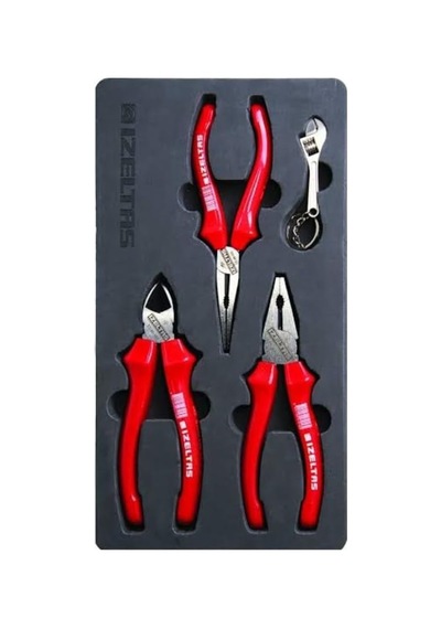 İzeltaş Yan Keski, Kargaburun Ve Pense Set, 160 Mm, 3 Parça