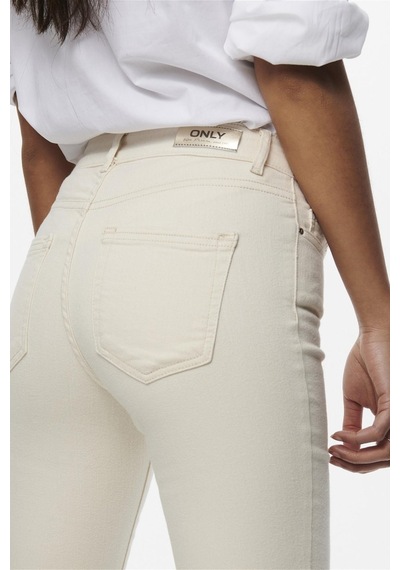 Only 15230778 Onlblush Mıd Flared Dnm Dot019 Noos Ss Kadın Jean Pantolon 15230778-R10225 Ekru