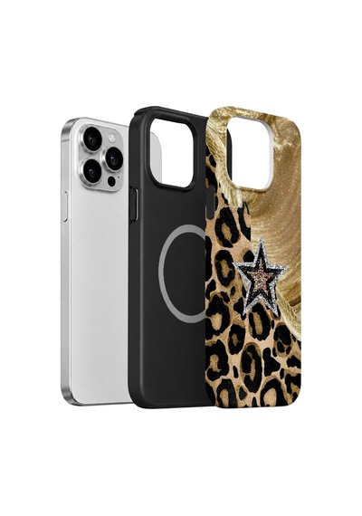 Velvoria Valestra Altın Leopar Yıldız Apple iPhone Uyumlu 13 Pro Max Magsafe Koruma Kılıfı Valestra Magline - Altın Leopar Yıldız Velvoria Valestra Altın Leopar Yıldız Apple iPhone Uyumlu 13 Pro Max Magsafe Koruma Kılıfı Valestra Magline - Altın Leopar Yıldız
